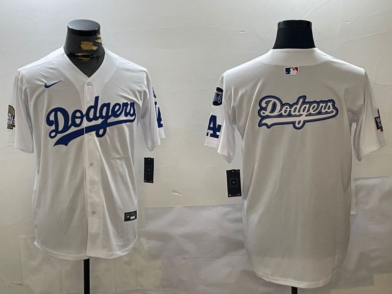 Men Los Angeles Dodgers Blank White Game 2024 Nike MLB Jersey style 11204->women mlb jersey->Women Jersey